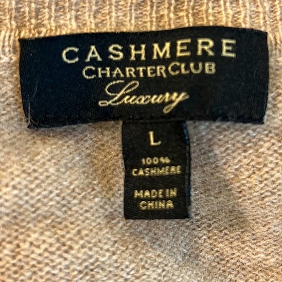 Ladies CASHMERE Sweater SZ L - Picture 5 of 5